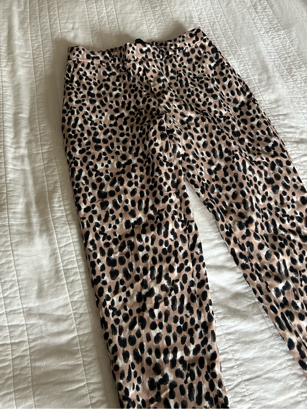 Women’s Leopard Print Ankle Pant Banana Republic Hayden Pull On Dress Pant 0 XS